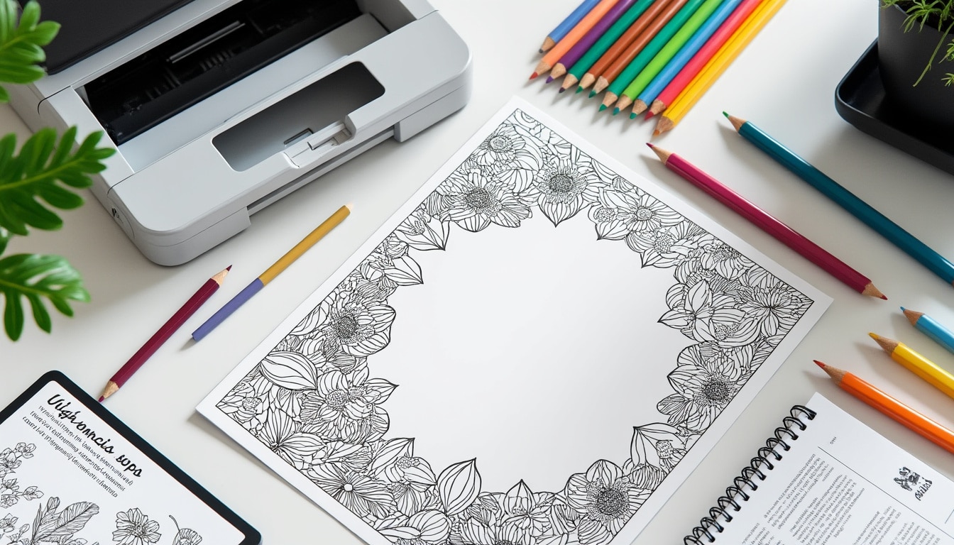 Coloriage à imprimer pdf gratuit : le modèle et son mode d’emploi