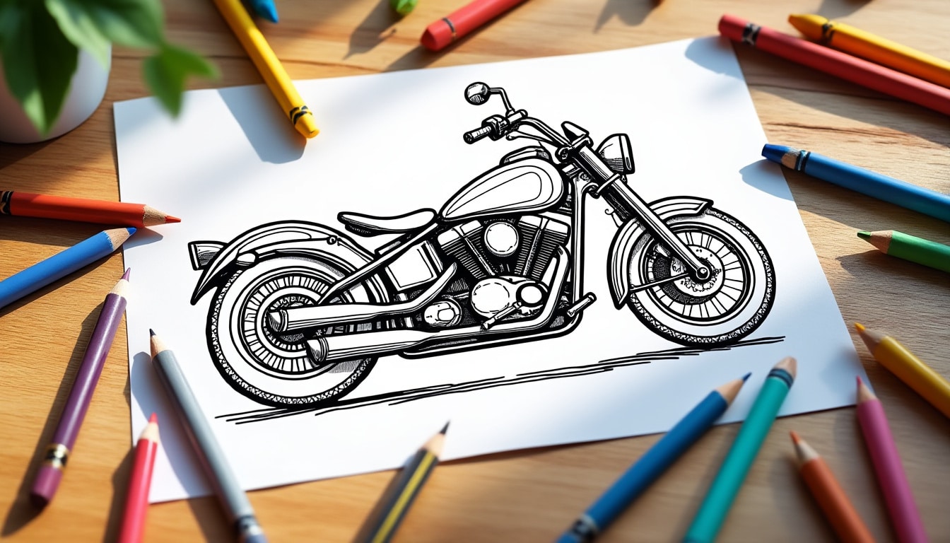 Coloriage moto à imprimer pdf : le guide pratique