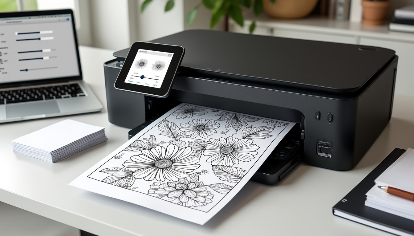 Imprimer un coloriage : format, papier et réglages