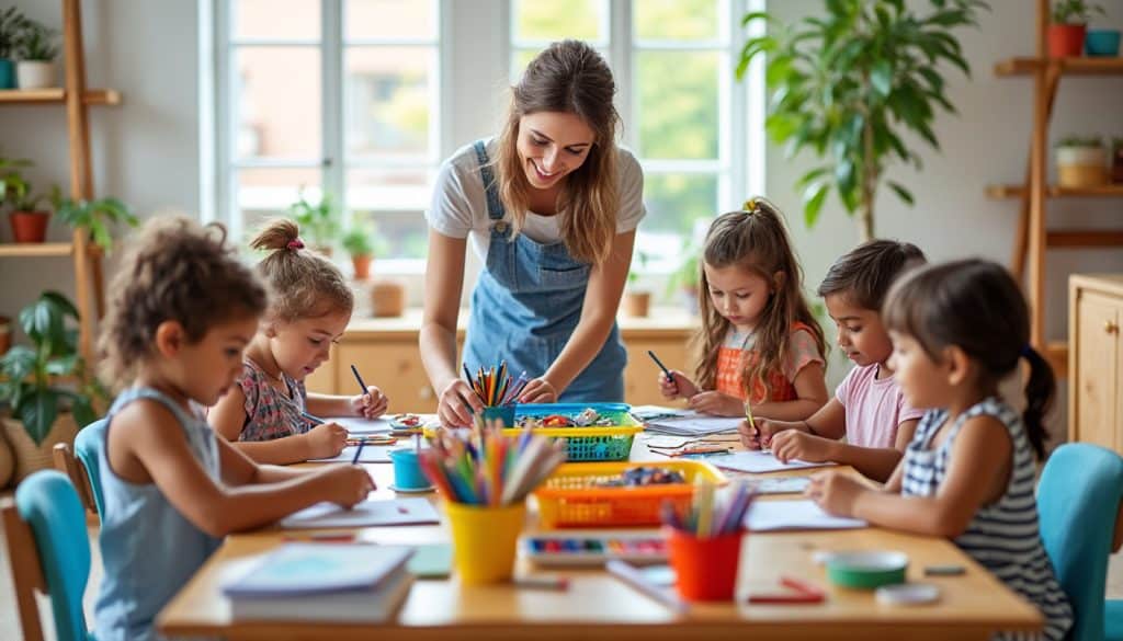 Animer un atelier créatif avec plusieurs enfants : l&rsquo;organisation