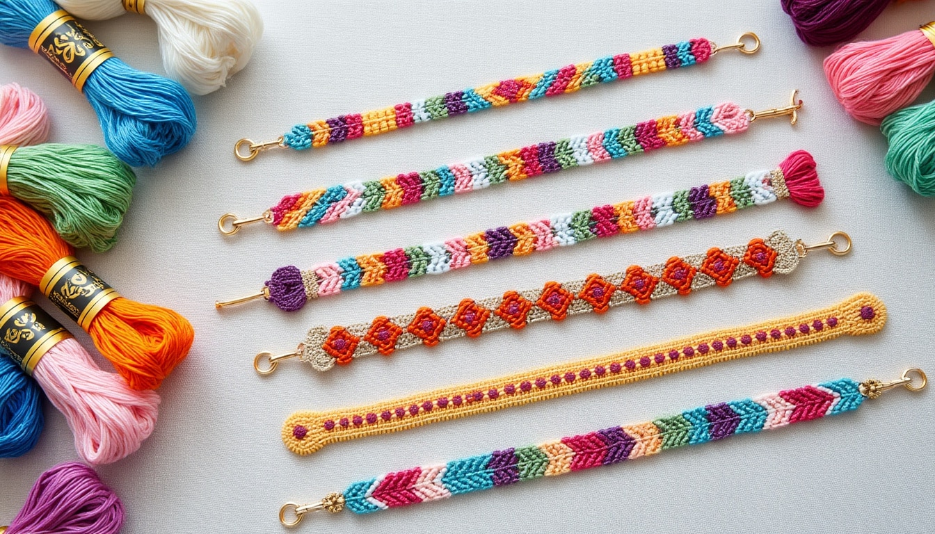 Bracelets brésiliens et nœuds : la progression des motifs