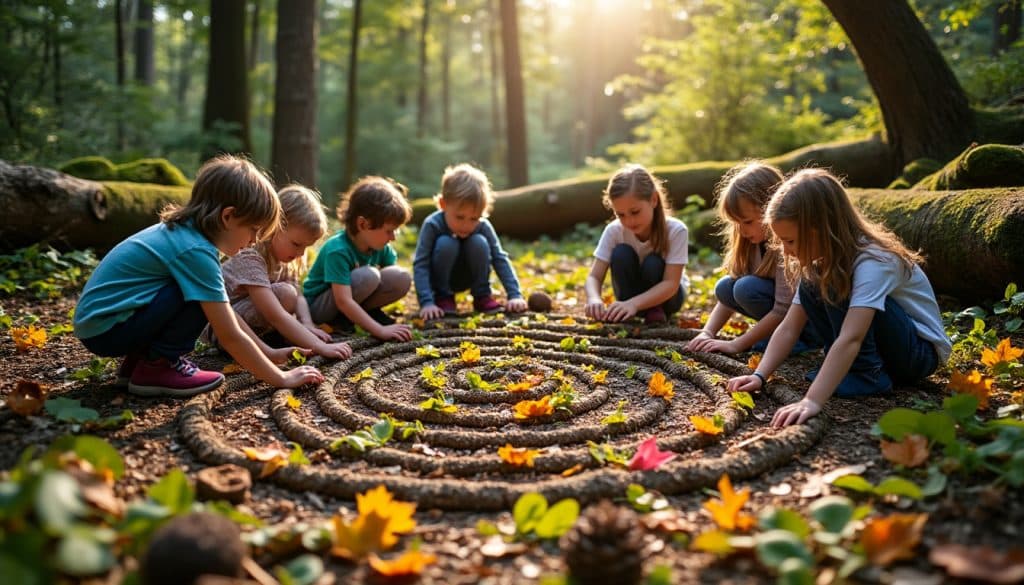 Land art avec des enfants : le principe et les règles à respecter