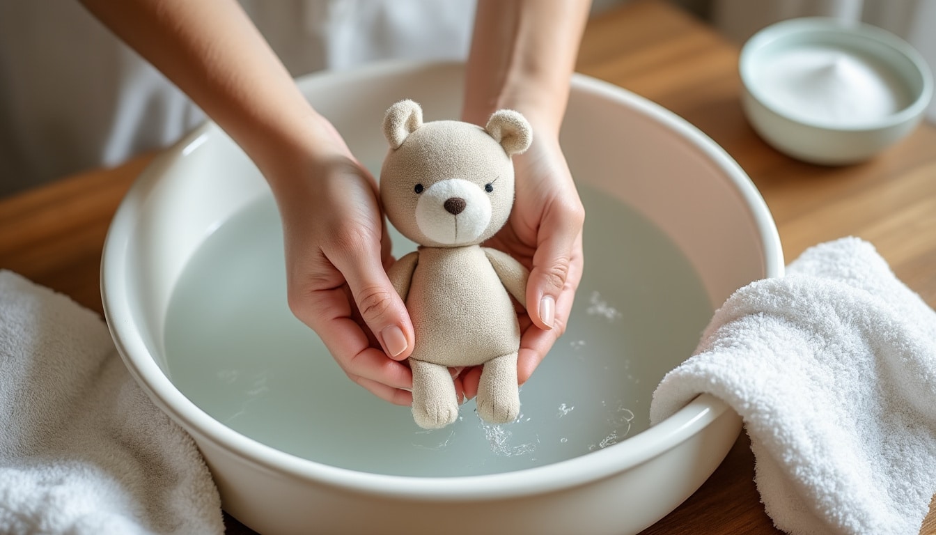 Laver un doudou cousu main sans l&rsquo;abîmer