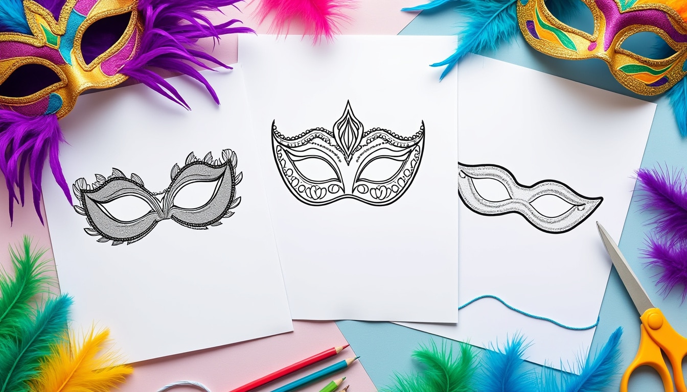 Masque carnaval à imprimer pdf : ce que le document doit contenir