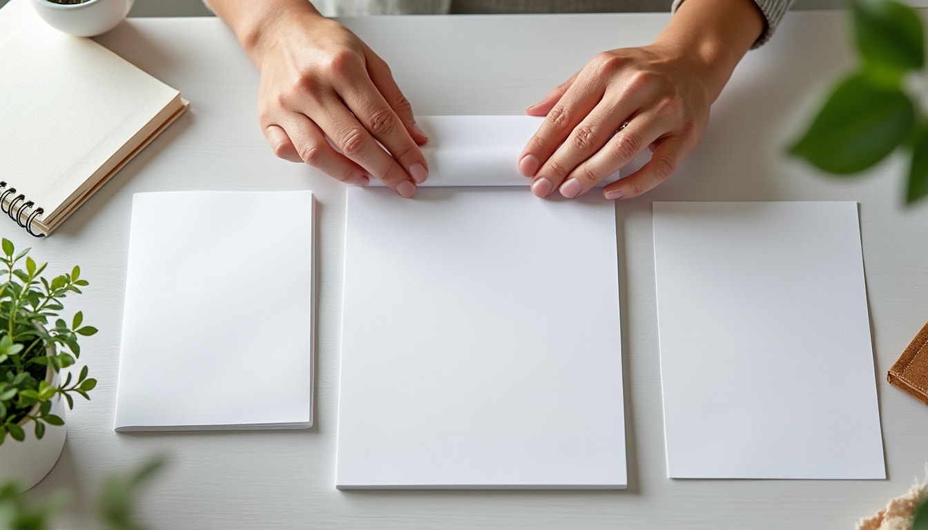 Papier à plier : grammage et format qui facilitent les choses