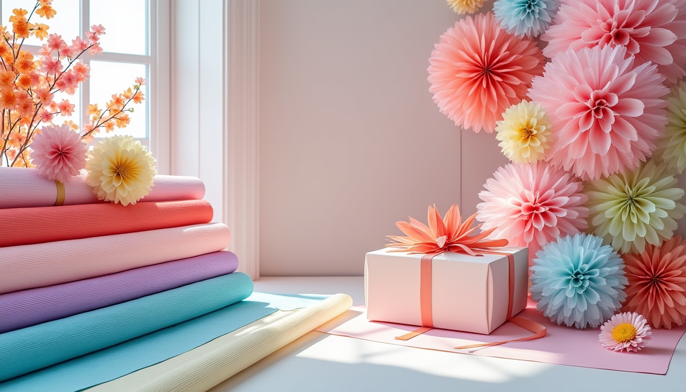 Papier crépon et papier de soie : ce que chacun permet